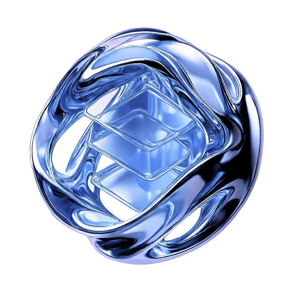 Abstract visualization of a complex AI system