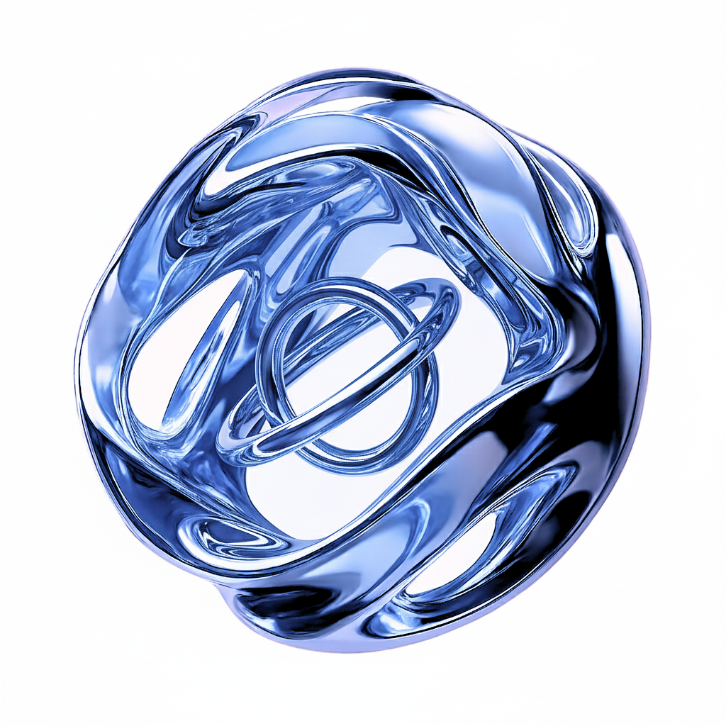 Abstract visualization of an AI workflow